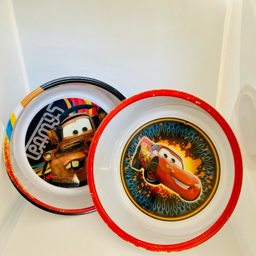 ZAK Disney Pixar Set of 2 Melamine Plastic Bowls